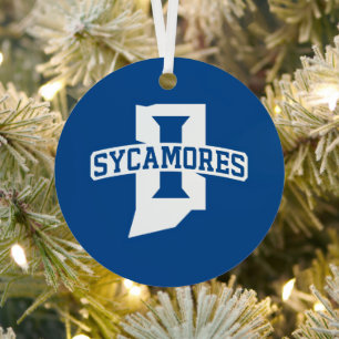 Indiana State University Holiday Metal Ornament