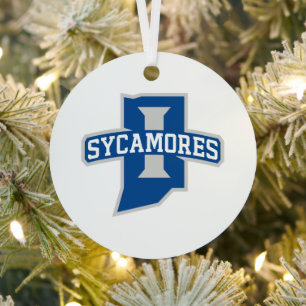Indiana State University Holiday Metal Ornament