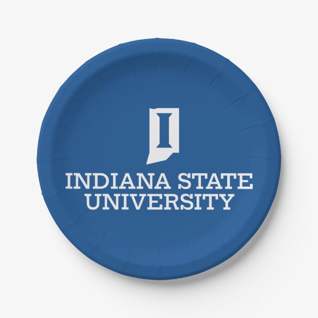 Indiana State University Paper Plate (Front)