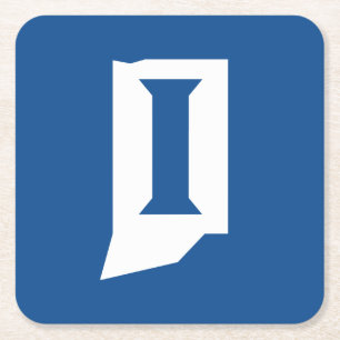 Indiana State University Square Paper Coaster
