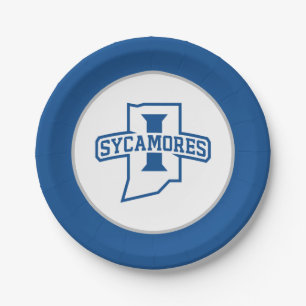 Indiana State University Sycamores Paper Plate