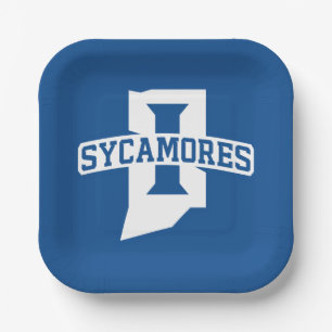 Indiana State University Sycamores Paper Plate