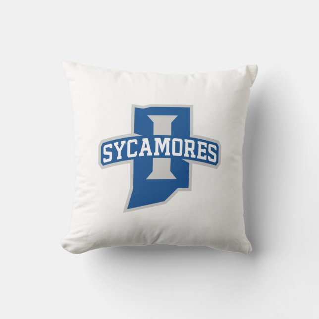 Indiana State University Sycamores Throw Pillow (Front)