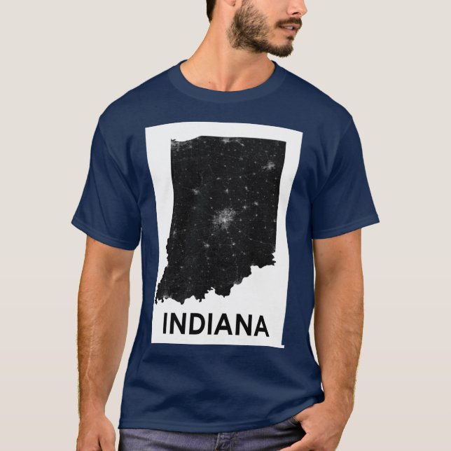 Indiana Street Map T-Shirt (Front)