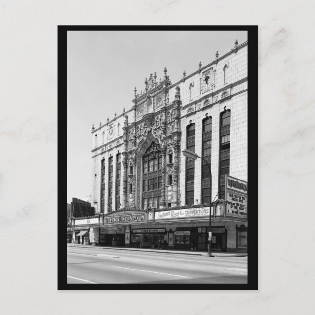 Indiana Theatre, Indianapolis, IN Postcard (Front)