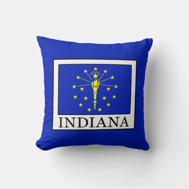 Indiana Throw Pillow (Front)