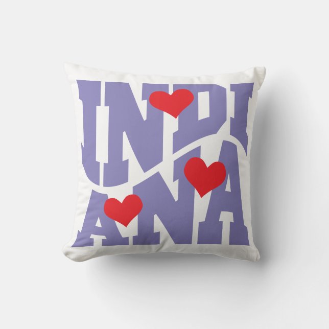Indiana Throw Pillow (Front)