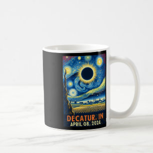 Indiana Total Solar Eclipse 2024 Starry Night Coffee Mug