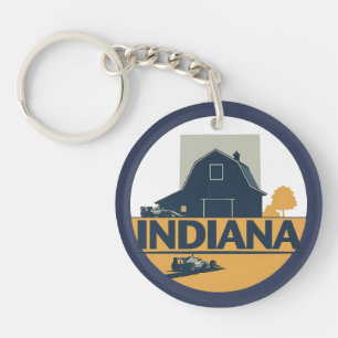 Indiana United States of America Keychain