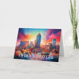 Indianapolis Abstract Art  Card