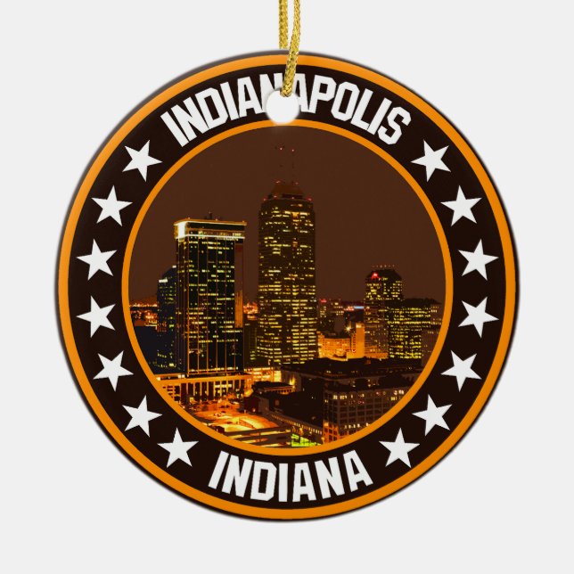 Indianapolis                                       ceramic ornament (Front)