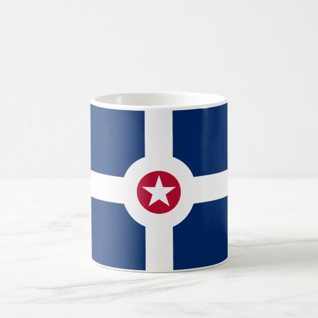 Indianapolis Flag Coffee Mug (Center)