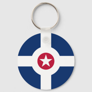 Indianapolis Flag Keychain