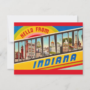 Indianapolis Greeting Postcard
