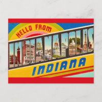 Indianapolis Greeting Postcard