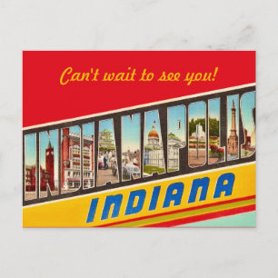 Indianapolis IN Message Postcard