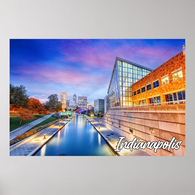 Indianapolis, Indiana, Canal Walk Poster (Front)