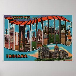 Indianapolis, Indiana (Capital Building) Poster