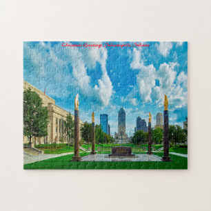 Indianapolis Indiana.Christmas Greetings Jigsaw Puzzle
