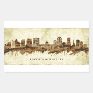 Indianapolis Indiana Cityscape Sticker