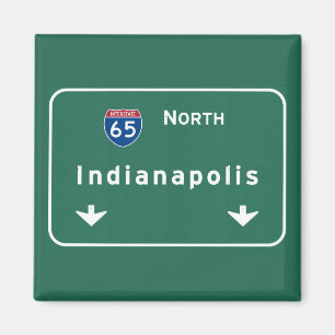 Indianapolis Indiana Interstate Highway Freeway : Magnet