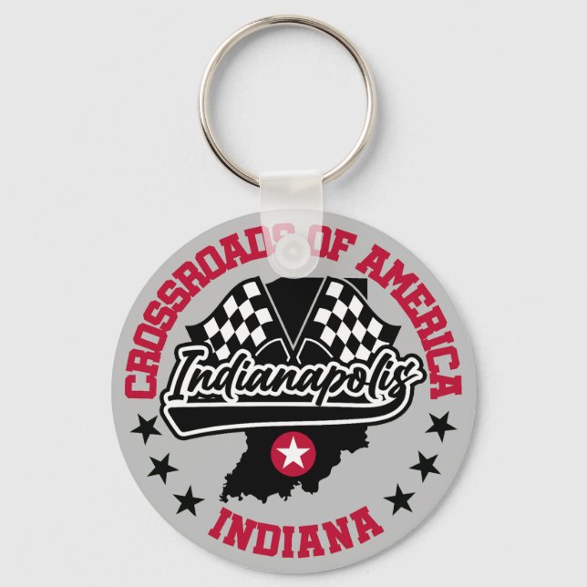 Indianapolis,Indiana Keychain (Front)