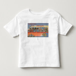 Indianapolis, Indiana - Large Letter Scenes 4 Toddler T-shirt