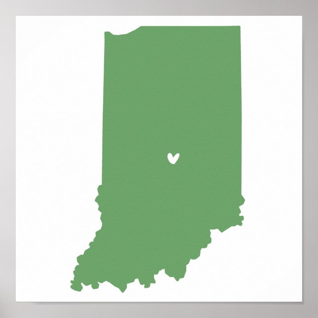 Indianapolis, Indiana Love Poster (Front)