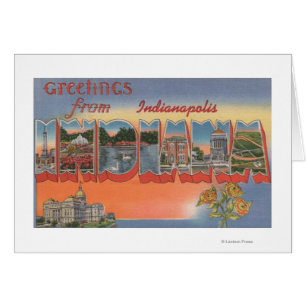 Indianapolis, Indiana - Scènes de grandes lettres 