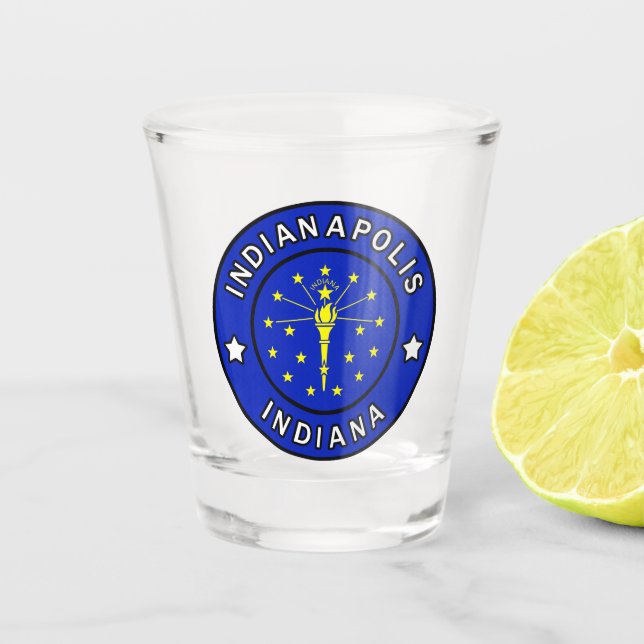 Indianapolis Indiana Shot Glass (Front)