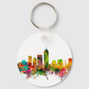 Indianapolis Indiana Skyline Keychain