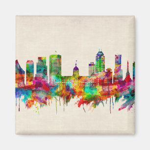 Indianapolis Indiana Skyline Magnet