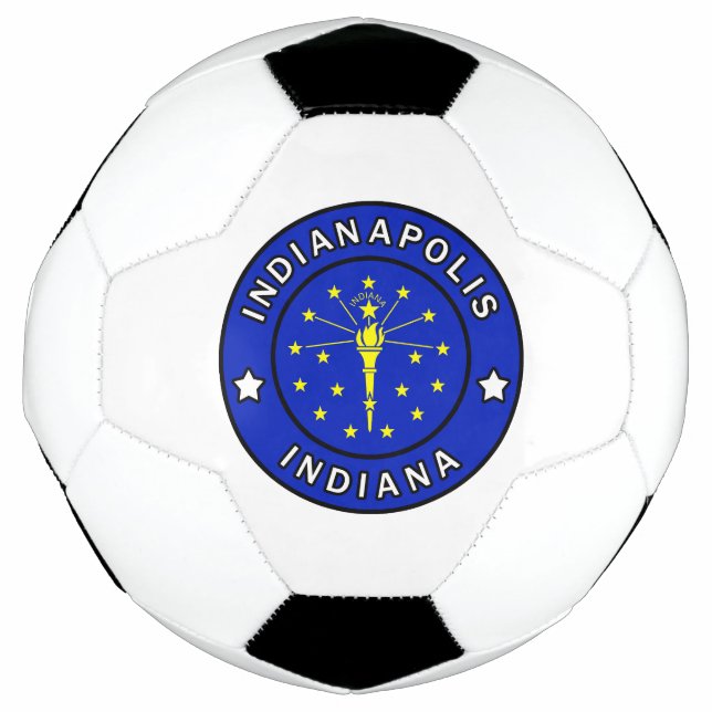 Indianapolis Indiana Soccer Ball (Front)