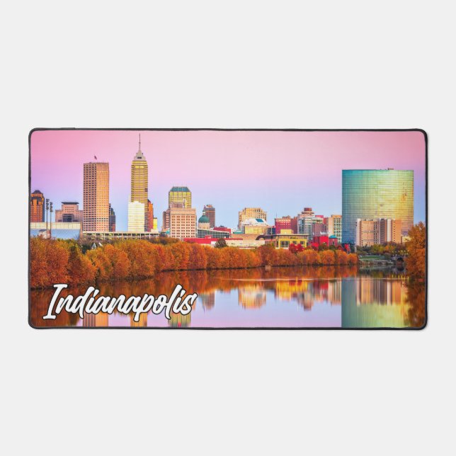 Indianapolis, Indiana, United States Desk Mat (Front)