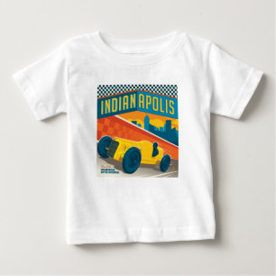 Indianapolis, Indiana Vintage Racer Baby T-Shirt