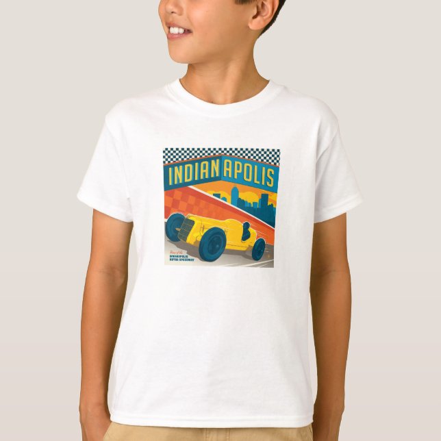 Indianapolis, Indiana | Vintage Racer T-Shirt (Front)