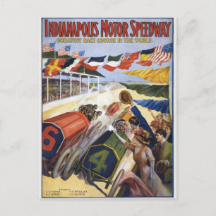 Indianapolis Motor Speedway Vintage  Postcard