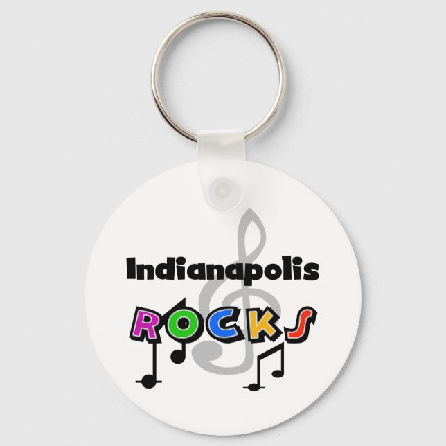Indianapolis Rocks Keychain (Front)