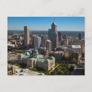 Indianapolis Skyline Postcard