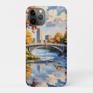 Indianapolis White Bridge Over the White River  iPhone 11 Pro Case
