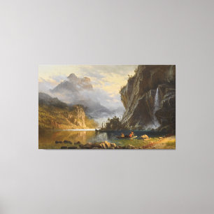 Indians Fishing Canvas Print
