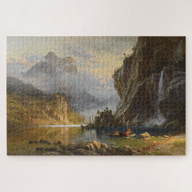 Indians Fishing Jigsaw Puzzle (Horizontal)