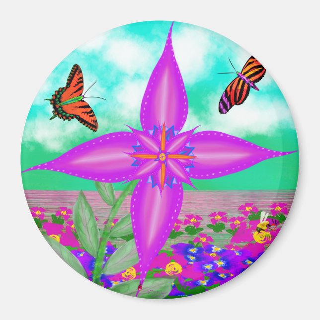 Indica Princess by Power Flower Magnet (Front)