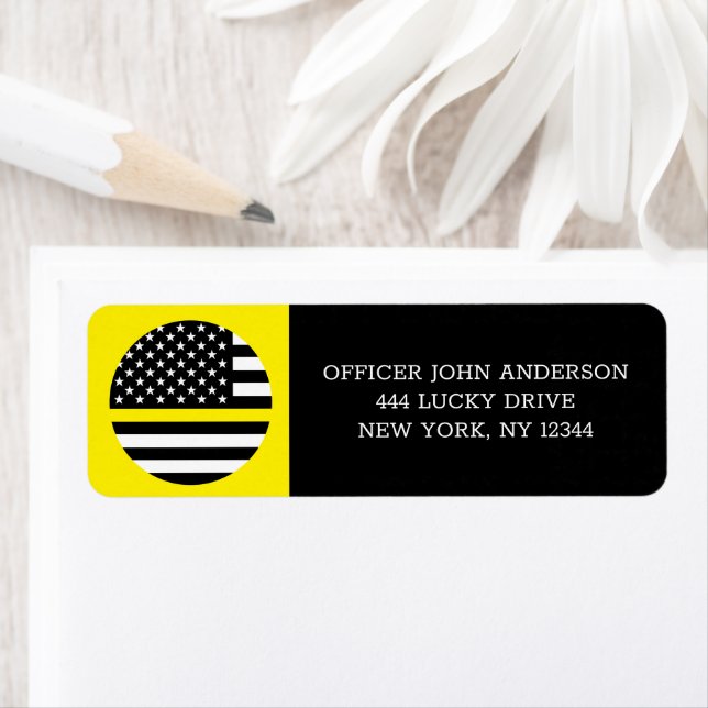 Indicateur de ligne jaune mince, États-Unis Expédi (En situation)