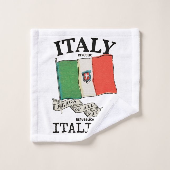 Indicateur de pays Italie vintage (Gant de toilette)