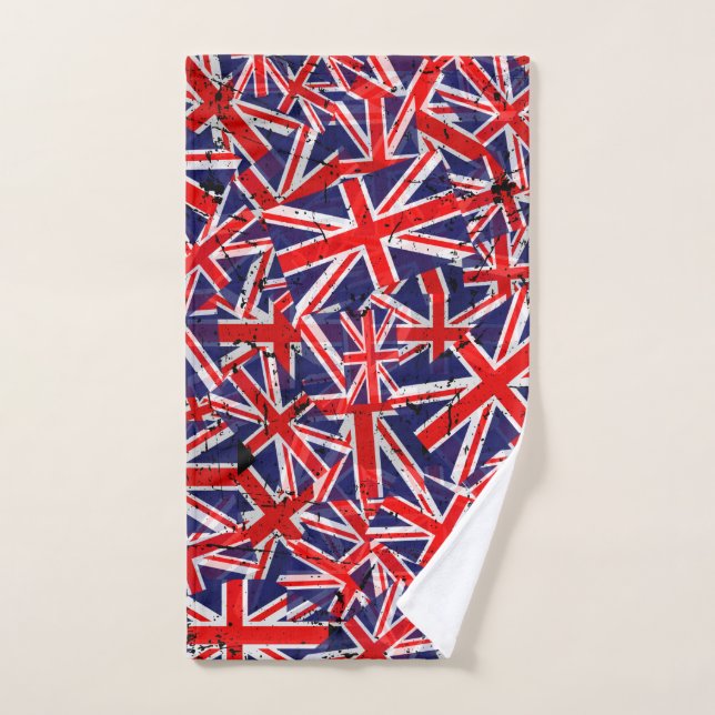 Indicateur Union Jack | Drapeau du Royaume-Uni | D (Serviette à main)