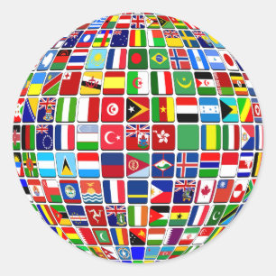 Indicateurs internationaux Sticker mondial United