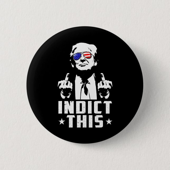 Indict This Political Arrest For Republican Mens W 2 Inch Round Button (Front)