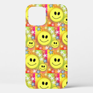 Indie Aesthetic Indie Kid Smiley Face Pattern Y2K iPhone 12 Pro Case