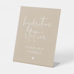 INDIE Bohemian Beige Cream Hydration Station  Pede Pedestal Sign